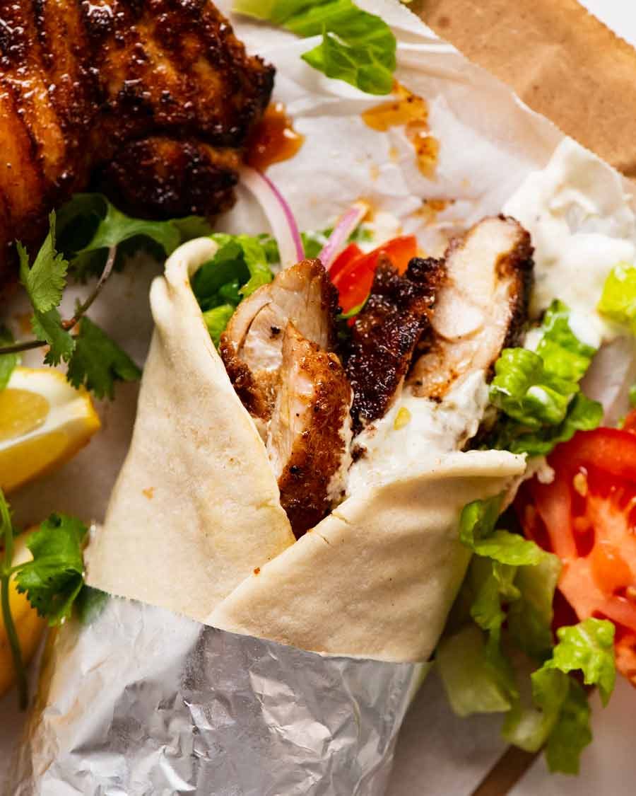 chicken shawarma wrap